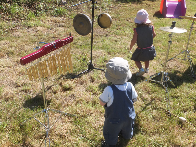photo animation musicale pour tout-petits en extérieur
