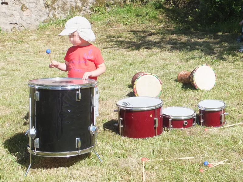 photo animation musicale pour tout-petits en extérieur